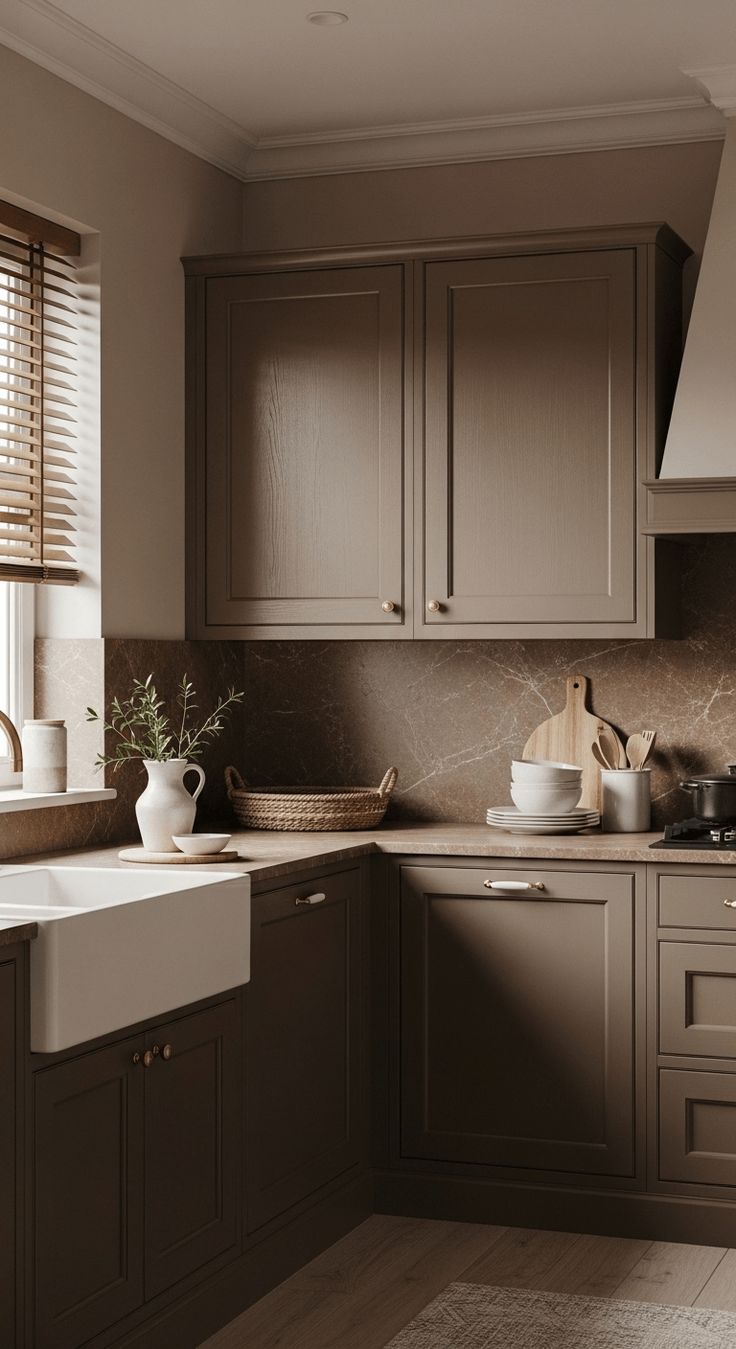 Don't Pick a Paint Color Until You See These Brown Kitchen Cabinets Color Schemes!